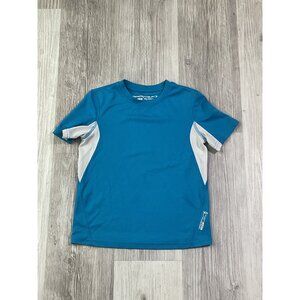 ZeroXposur Youth Blue Short Sleeve Shirt L UPF 50+ Sun Protection Shirt